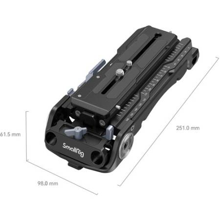 SmallRig 2837C - uniwersalna podkładka na ramię, wymiary